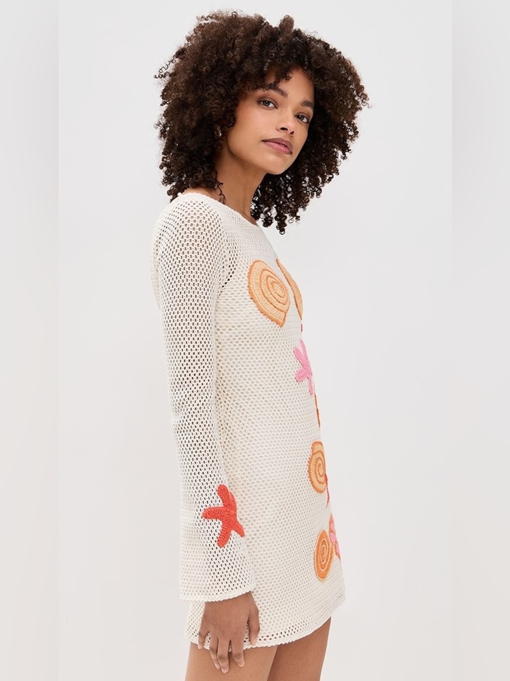 The Wolf Gang Enzo Mini Dress | Sea Shell Crochet NEW - Picture 13 of 16